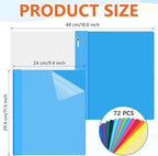 Feifeiya 72 Pack Plastic Report Covers - Image 2