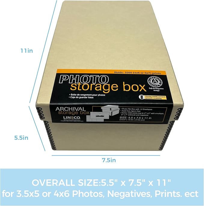 Lineco 4x6 Photo Storage Box, - Image 2