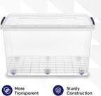 Superio Storage Bins with Lids, Stackable Totes, BPA Free, Odor Free, Organizer - Image 7