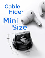 6-Pack Rotatable Cord Holder for Nightstand, LISEN 360°Rotating Magnetic Clips - Image 8
