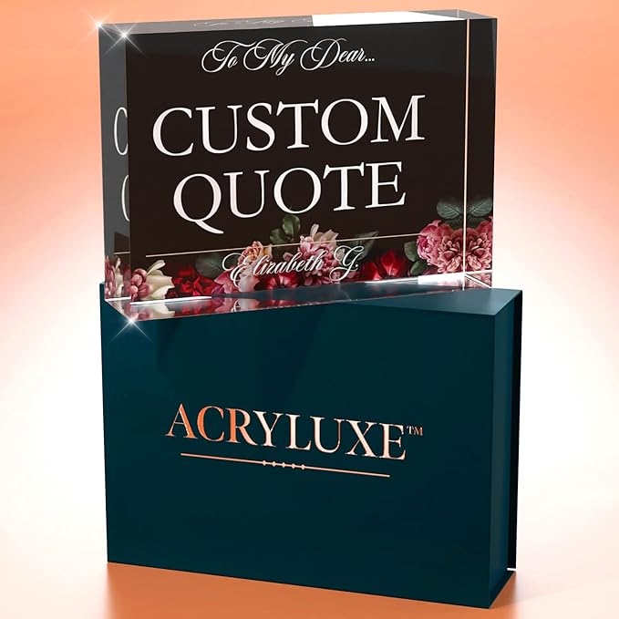Personalized Gifts, Custom Quote Block Letter Board, Crystal-Clear Acrylic - Image 7