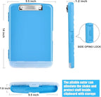 Blue Clipboard with Storage, TFDLCG zm Clip Boards 8.5x11 with Pen Holder - Image 5