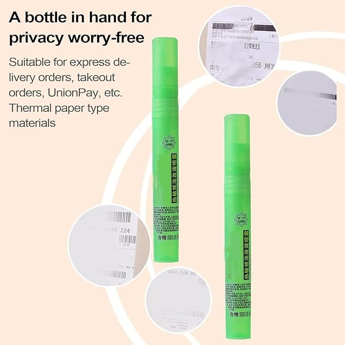 Privacy Cover Spray Pen for Documents and Labels, 10ml White-Out Correction - Image 4