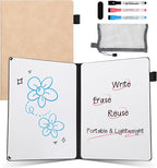 AGM Portable White Board Dry Erase Notebook, 8.4" x 6" Double Sided Folding by AGM