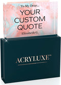Personalized Gifts, Custom Quote Block Letter Board, Crystal-Clear Acrylic by MySignCenter