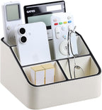 MEIBOOCH Remote Control Holder, PU Leather Small Desk Organizer by MEIBOOCH