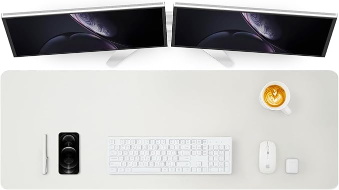 Large Desk Mat - 47.2"x 17" Non-Slip PU Desk Pad by HOMIEAZICOZI