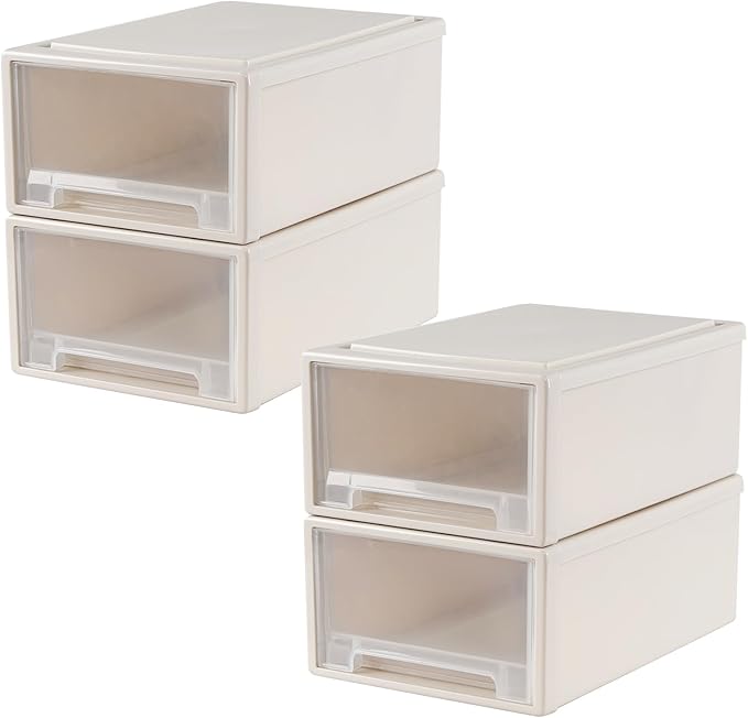 Buyitt 12 Quart Desktop Drawer Storage Unit, Plastic Stackable Storage Drawer - Image 7