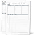 Task Planner & Tracker 8.5 x 11 Tear-Off 70 Sheet Planner Pad – Project by Emblissom