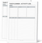 Task Planner & Tracker 8.5 x 11 Tear-Off 70 Sheet Planner Pad – Project by Emblissom