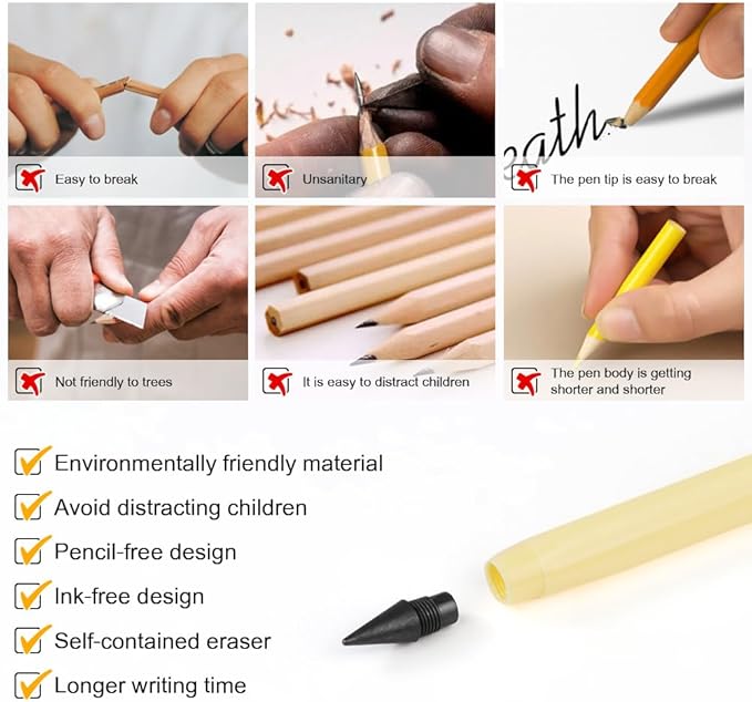 HOTUT Infinity Pencil, NO-Sharpening Pencils - Image 3