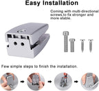 KSWLOR 20 PCS Office Desk Partition Support Bracket, Desk Divider Clamp - Image 6