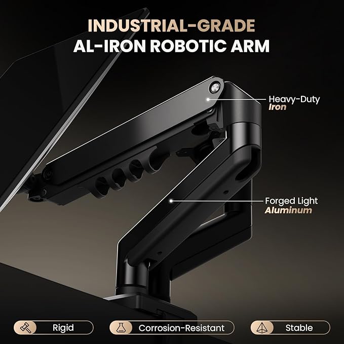 SIAGO Dual Monitor Stand, 15 to 32 Inch Monitor Arm, Adjustable Monitors Mount - Image 3