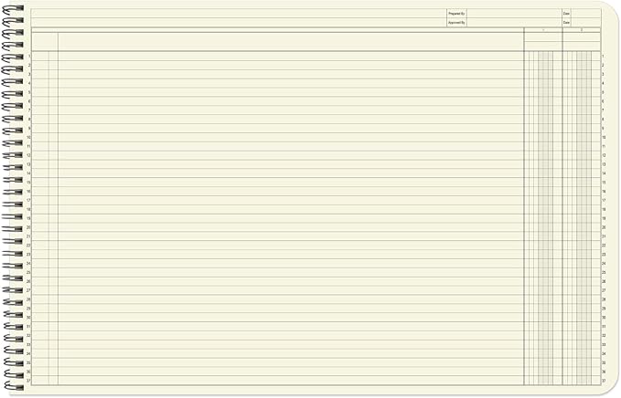 BookFactory Accounting Ledger Notebook/Large 2 Column Accounting Ledger - Image 3