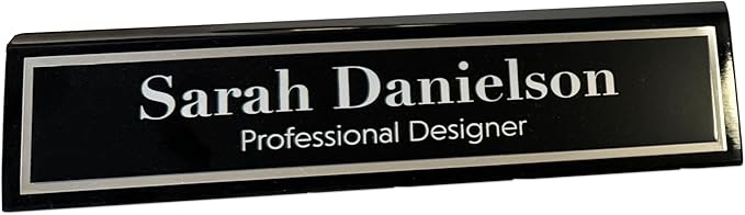 Custom Desk Wedge Name Plate - Image 5