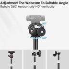Nycetek Webcam Tripod Stand for Desk: Webcam Stand for Logitech Brio | C920 | - Image 7