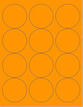 Pack of 100 Sheets, 8-1/2 x 11" Fluorescent Labels