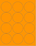 Pack of 100 Sheets, 8-1/2 x 11" Fluorescent Labels by NextDayLabels