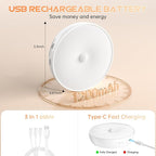 Motion Sensor Step Lights, 8 Colors Changeable RGB LED Closet Lights, USB - Image 2