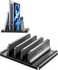Vaydeer 3-Slot Vertical Laptop Stand Organizer, Laptop Storage Holder Made of by Vaydeer