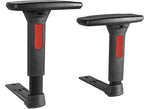 Frassie Height Adjustable Gaming Chair Armrest Pair Boss Chair Arms Set Replacement (Red)