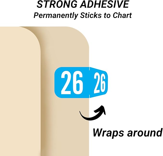 MINI 2026 Year Stickers, Doctor Stuff 2026 Chart Stickers, Light Blue Color - Image 2