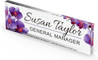 Artblox Personalized Office Desk Name Plate and Business Card Holder | Clear - Image 5