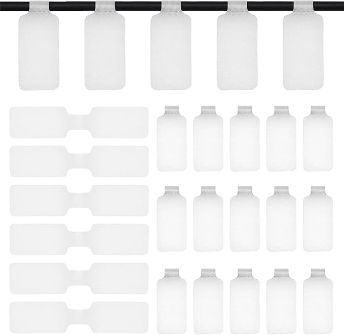 50 Pcs Cable Labels Nylon Writable Cord Tags Reusable Cable Cord Wire Labels by Unknown