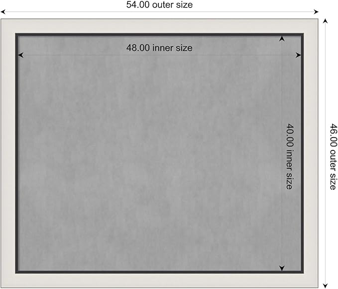 Amanti Art Silver Framed Magnetic Board 46x54 Oversize Vision Board - Image 2