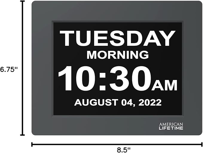 American Lifetime 【New 2024】 Dementia Clock Large Digital Clock - Image 10