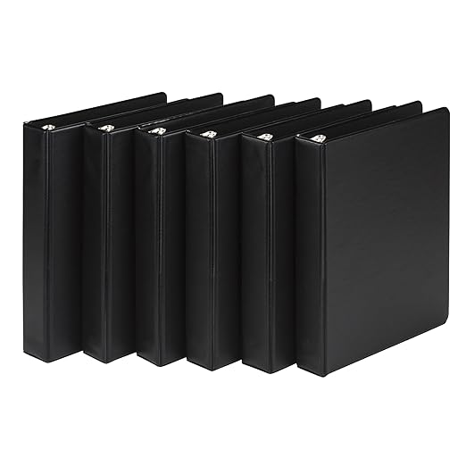 Samsill Economy 3 Ring Mini Binder, Made in The USA, 1-Inch Round Ring Binder by Samsill