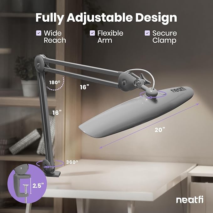 Neatfi XL 2, 200 Lumens LED Desk Lamp - Image 7