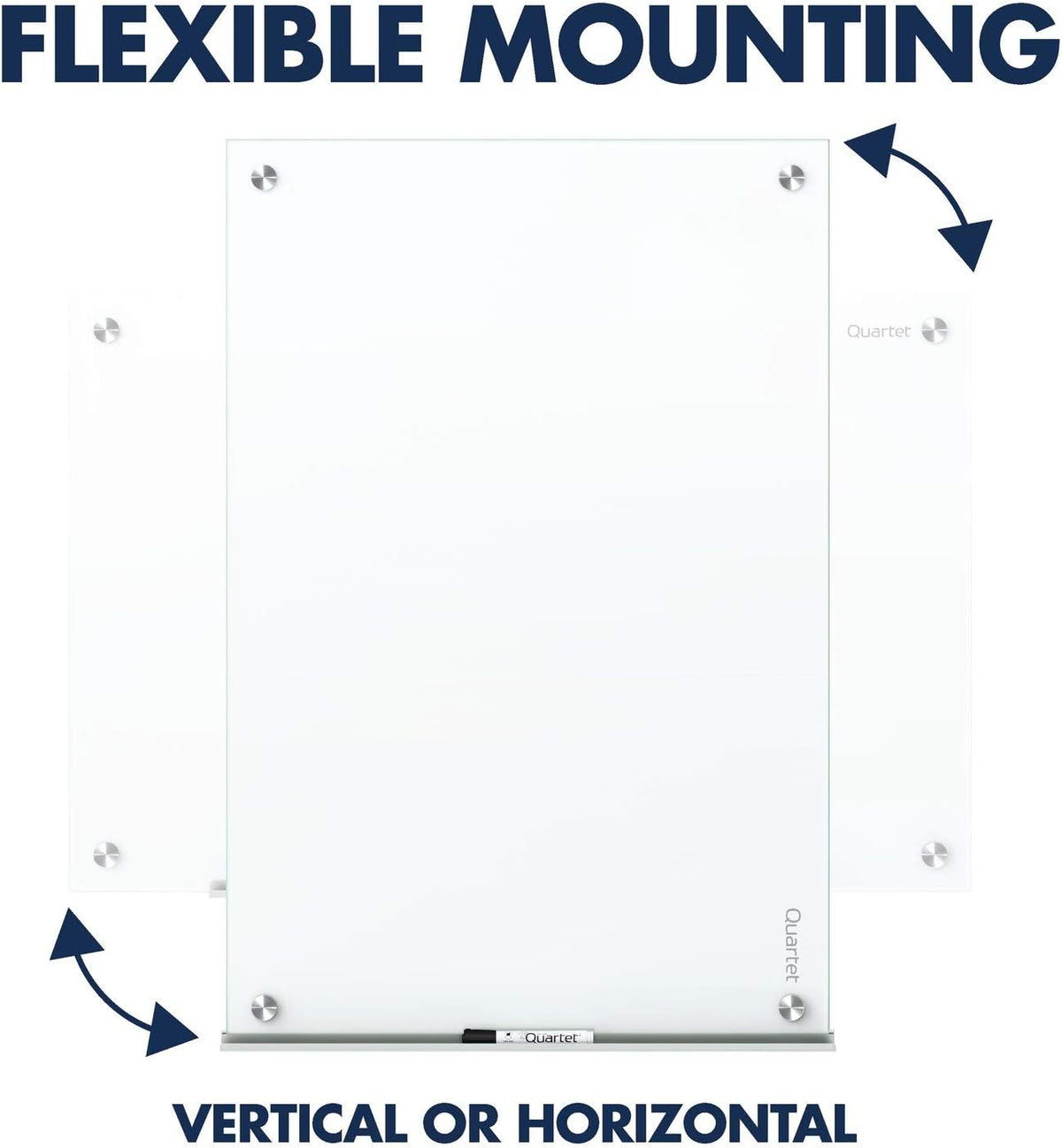 Quartet Dry Erase Board, Magnetic Whiteboard 4' x 3', Glass Board for...