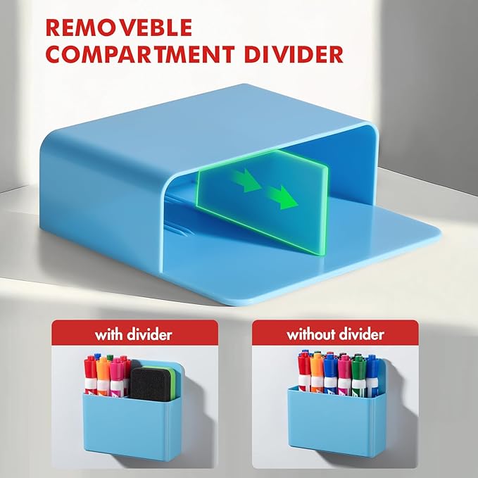 BEYGORM 2 Pack Plastic Magnetic Pen Holder - Image 4