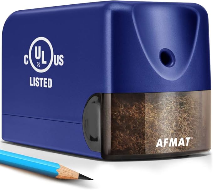 AFMAT Electric Pencil Sharpener, Heavy Duty Colored Pencil Sharpeners by AFMAT