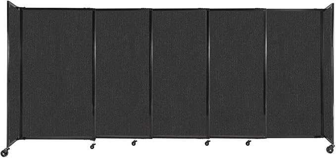 Versare Straightwall Sliding Portable Wall Partition | Freestanding Office by VERSARE