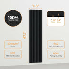 Tao.space 6 Pack Acoustic Panels 3D Wave Sound Proof Foam - Image 2