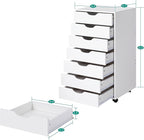 Naomi Home Debbie 7-Drawer Craft & Office Storage Cabinet, Chic Design - Image 2