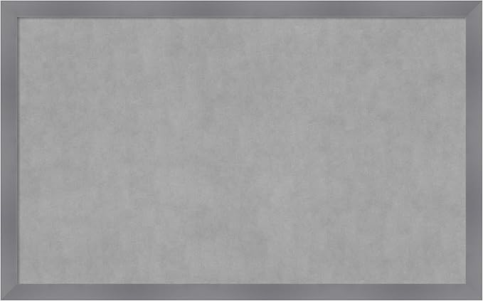 Amanti Art Grey Framed Magnetic Board 26x42 Large Vision Board by AmantiArt