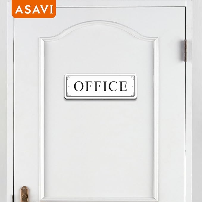 ASAVI “OFFICE” Acrylic Door Sign – Waterproof & Fade-Resistant Office Label - Image 6