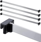 Epakh 8 Pieces Metal Hanging Divider Rail Clip File 4 Pieces File Cabinet Rails by Epakh