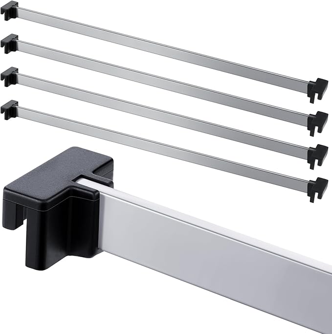 Epakh 8 Pieces Metal Hanging Divider Rail Clip File 4 Pieces File Cabinet Rails by Epakh