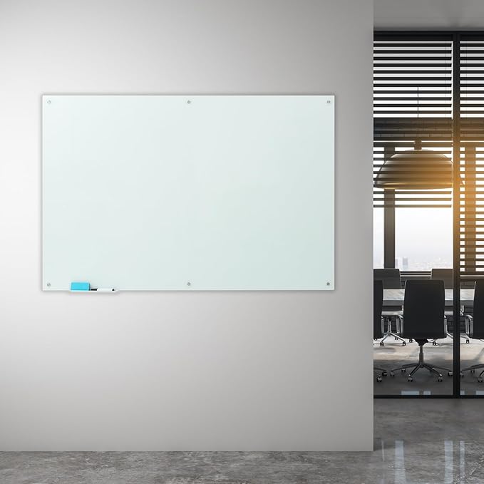 Gooderboard Glass Magnetic White Board – 72 x 48 Inches Dry Erase Frameless - Image 7