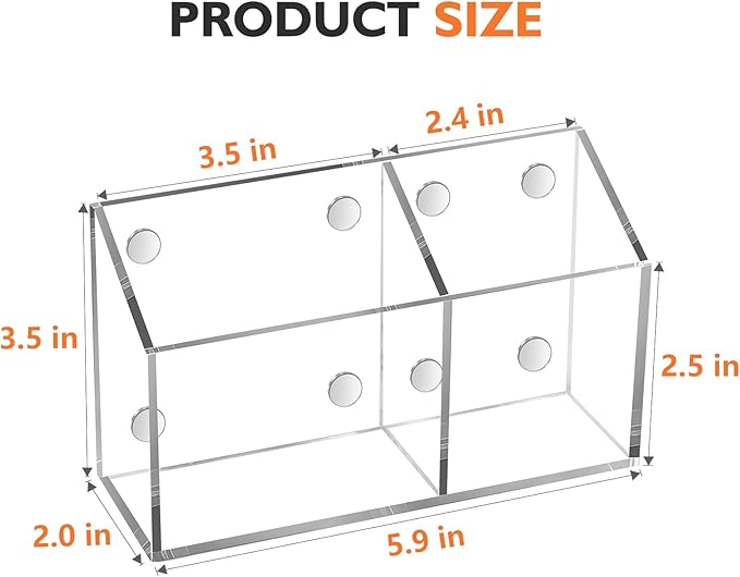 Ameceres Magnetic Pen Holder Classroom Organization Acrylic Marker Holder - Image 2