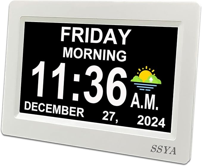 SSYA Digital Calendar Alarm Clock by SSYA