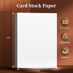120 Sheets of Cardstock 8.5 x 11, Heavyweight Cover Cardstock Printer Paper 8.5 - Image 2