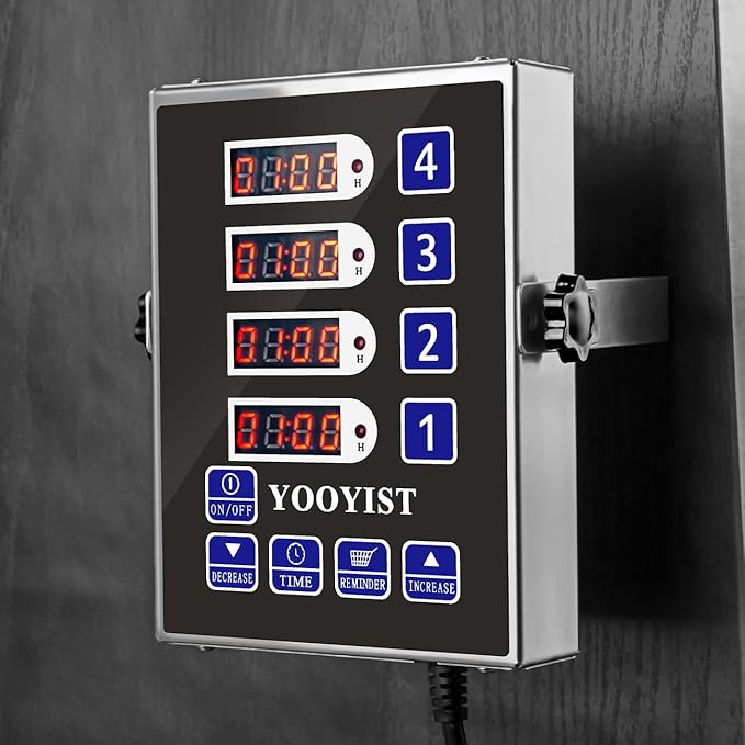 Precision Kitchen Timers for Cooking – 4 Channel Commercial Kitchen Timer - Image 2