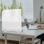 KONKENIE Acrylic Office Privacy Partition Indoor Desk Divider Guard Rectangle - Image 5