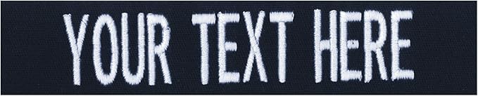 Custom Uniform Name Tapes Solid Colors. Made in The U.S.A. Ships Under 24 by NORTHERNSAFARI