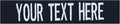 Custom Uniform Name Tapes Solid Colors. Dark Blue Fabric, 3.5 Inch Hook Fastener by NORTHERNSAFARI